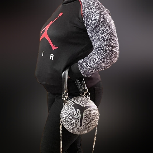hot nwt new limited edition handmade jordan skills basketball purse
